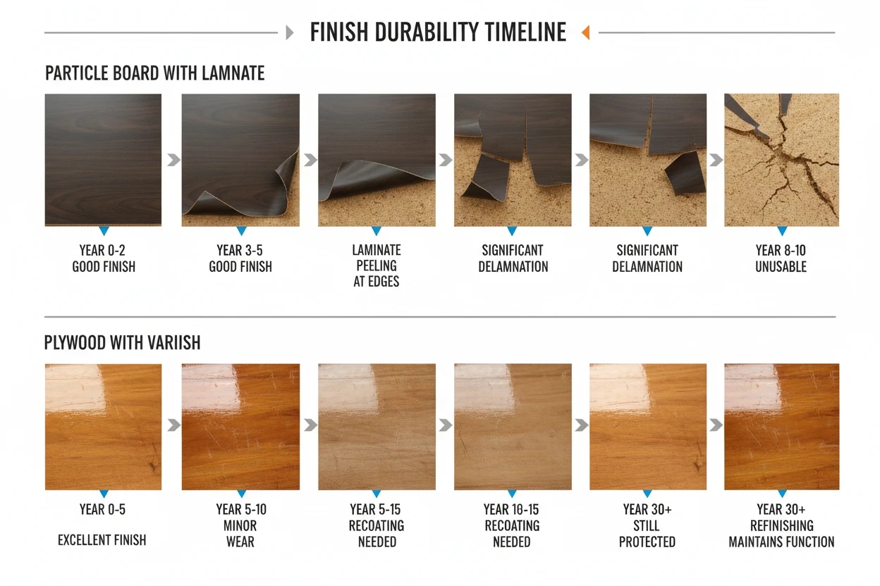 Timeline-showing-finish-durability-on-both-materials